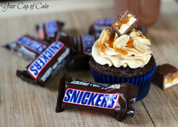 Απολαυστικα snickers cupcakes!