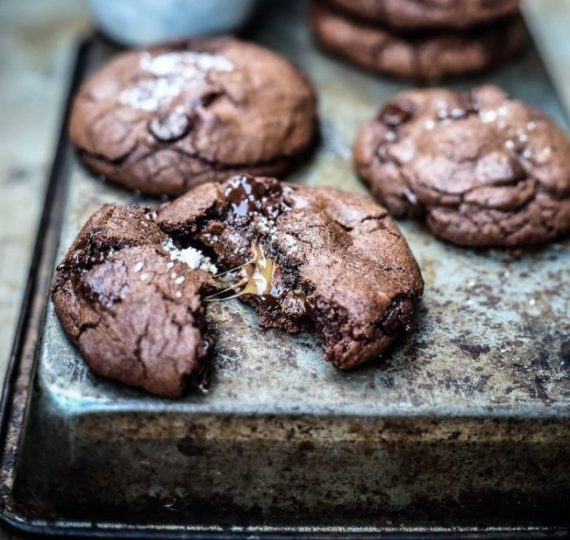 Cookies με nutella και καραμέλα γάλακτος