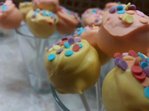 CAKE POPS ΠΟΡΤΟΚΑΛΙΟΥ!! για το παρτι ή τη βάφτιση του παιδιού σας!!