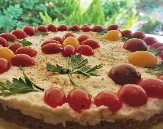 Αλμυρο cheesecake με βάση απο ντακο!