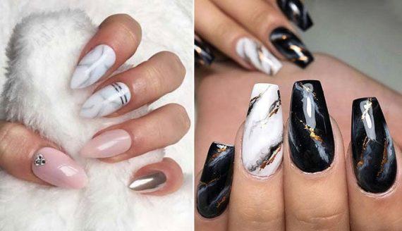 Μarble nails:Η νέα μόδα στα νύχια που έχει ξετρελάνει τις γυναίκες!35 Υπέροχα σχέδια και πως να τα κάνεις