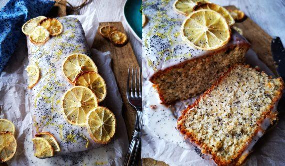 Lemon Cake με Αριάνι, παπαρουνόσπορο, μοσχοκάρυδο & γλάσο λεμονιού