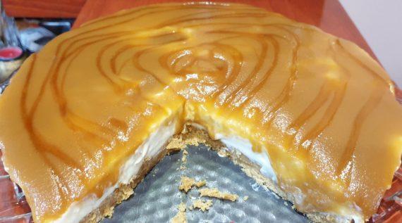 Cheesecake καραμέλα χωρίς ψήσιμο_