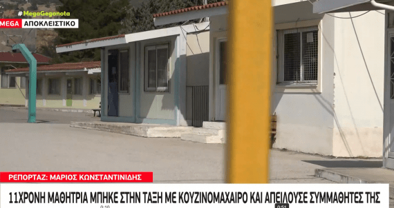 Αττική: Μαθήτρια μπήκε στην τάξη με κουζινομάχαιρο – Ήθελε να σκοτώσει σημαιοφόρο και παραστάτες