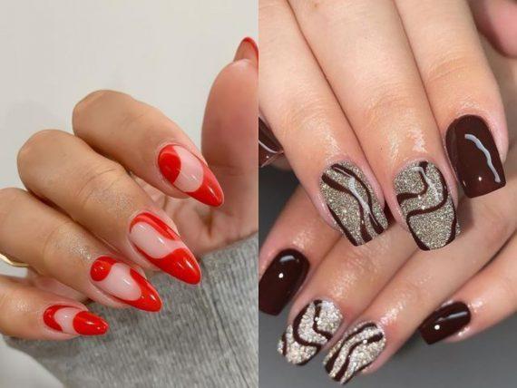 Swirl Nails-25-ιδέες-για-χριστουγεννιάτικα-νύχια-