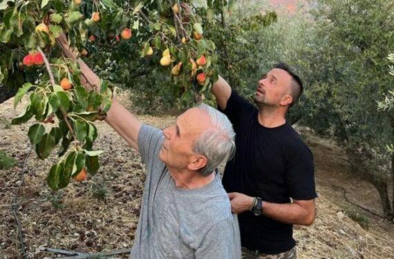 Διακοπές στο χωριό για τον Γιώργο Λιανό- Το ξεκαρδιστικό βίντεο της κόρης του με το σταφύλι του παππού! (εικόνες)