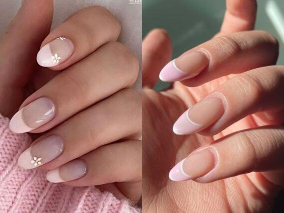 ιδέες-για-american-french manicure-vanilla french manicure-τάσεις 2023-Άνοιξη-