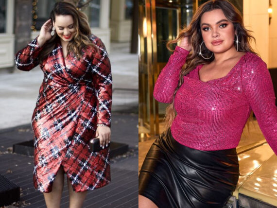 ιδέες-για-plus size-χριστουγεννιάτικο-ντύσιμο-Χριστούγεννα 2023-