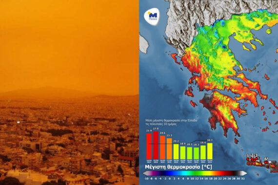 Καιρός  – ΕΜΥ : Η αφρικανική σκόνη έπνιξε τη χώρα : Αυξημένες προσελεύσεις στα επείγοντα