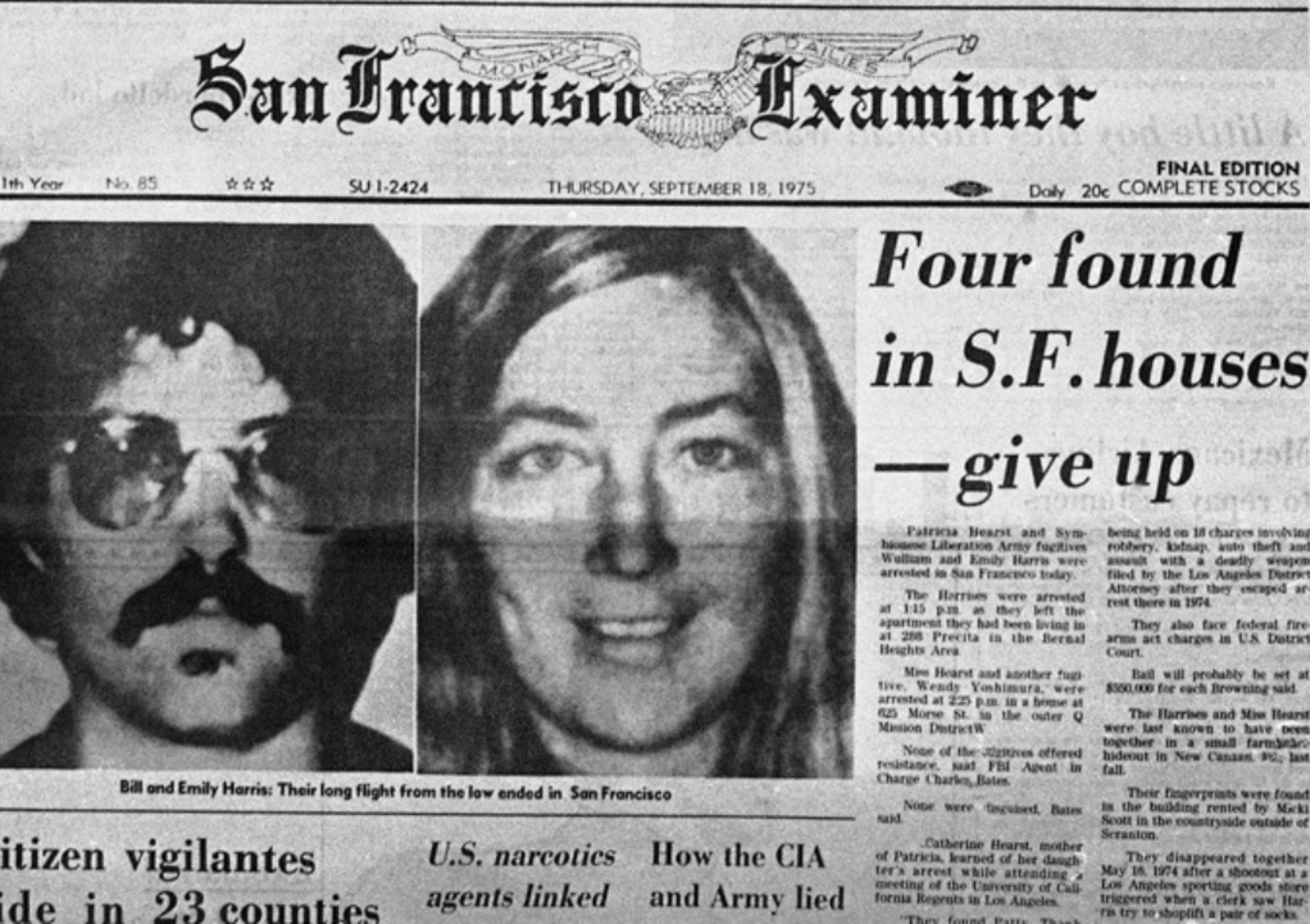 Patty Hearst: Η εγγονή του μεγιστάνα που από θύμα απαγωγής έγινε ληστής και δολοφόνος