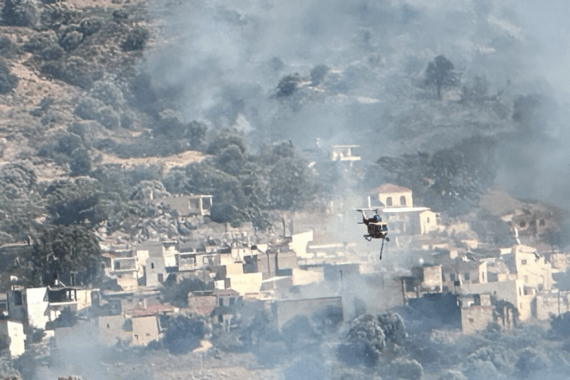 Φωτιά  Ρέθυμνο: Συνεχίζεται η μάχη με διάσπαρτες εστίες