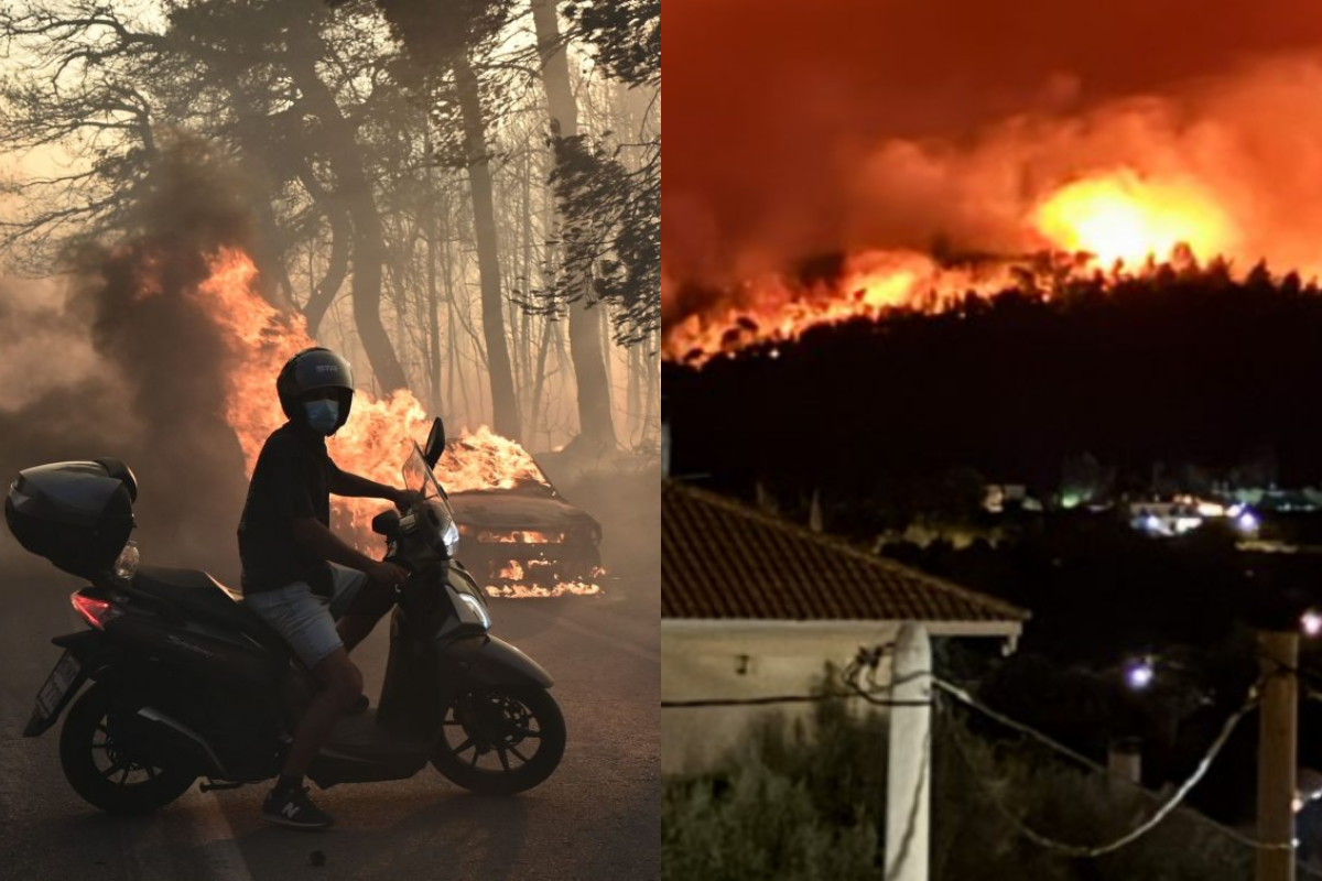 Φωτιά Αττική: Κυκλοφοριακές ρυθμίσεις σε Βαρνάβα-Σταμάτα-Δροσιά-Διόνυσο και Πεντέλη