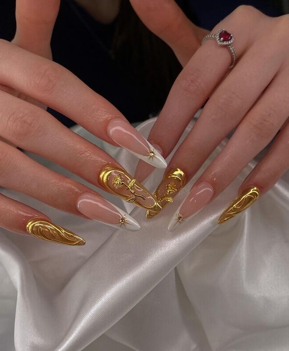 stiletto nails-τάσεις-Φθινόπωρο 2024-trend-ιδέες-