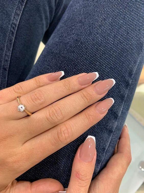 γαλλικό μανικιούρ-σε-ballerina nails-ιδέες-