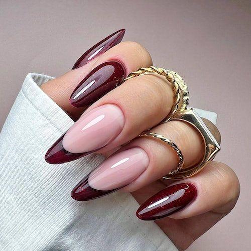 ιδέες-για-red wine nails-Φθινόπωρο-Χειμώνας 2024-2025-