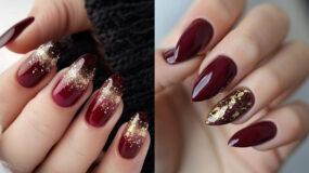 ιδέες-για-red wine nails-Φθινόπωρο-Χειμώνας 2024-2025-