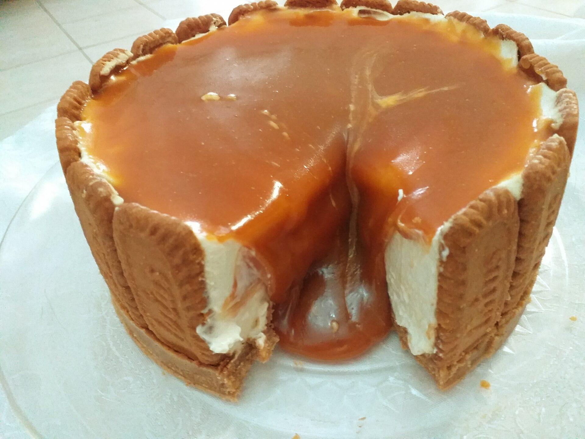 caramel cheesecake-για-το-γλυκό ψυγείου-του-Αγίου Δημητρίου-συνταγή-