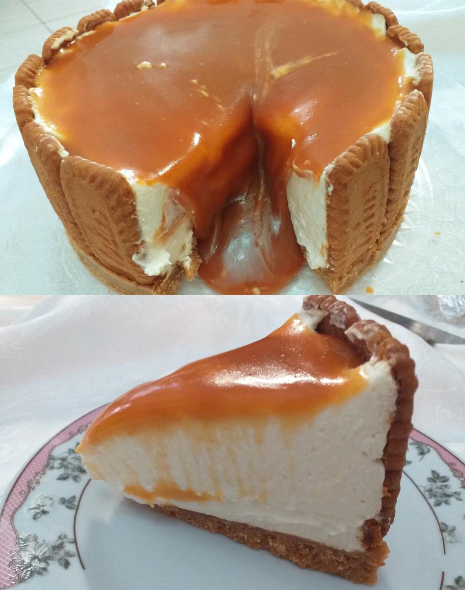 caramel cheesecake-για-το-γλυκό ψυγείου-του-Αγίου Δημητρίου-συνταγή-