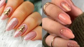 Peach Christmas nails: 14+1 ιδέες για Χριστουγεννιάτικα νύχια με το πιο trendy χρώμα της σεζόν