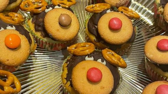 Roudolf-Christmas cupcakes-συνταγή-