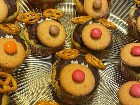 Roudolf-Christmas cupcakes-συνταγή-