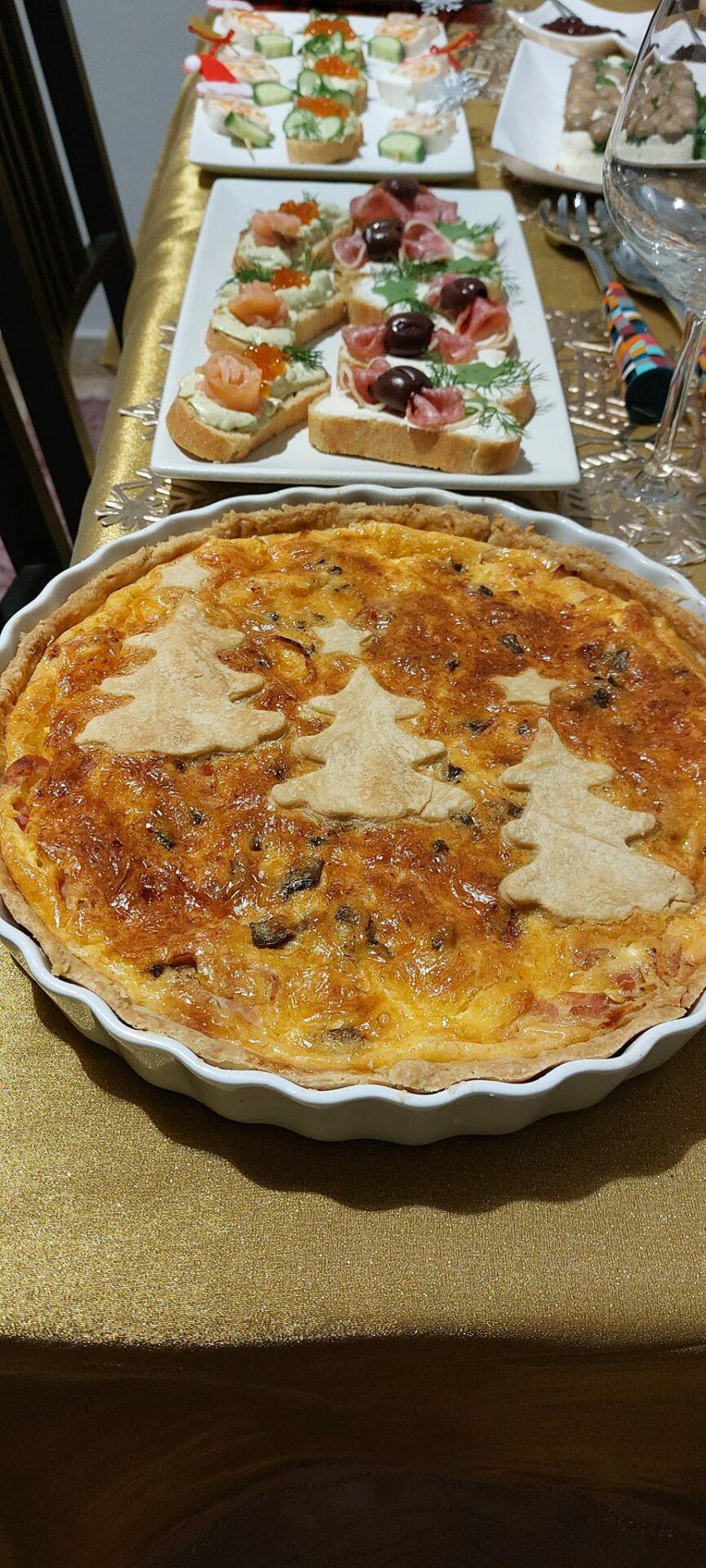 Χριστουγεννιάτικη-Quiche Lorraine-συνταγή-