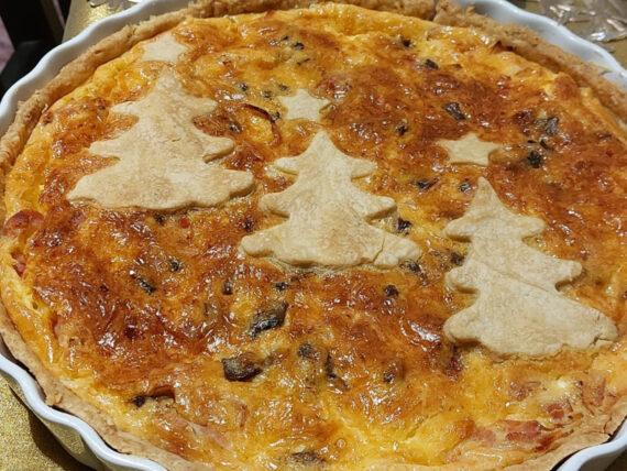 Χριστουγεννιάτικη-Quiche Lorraine-συνταγή-