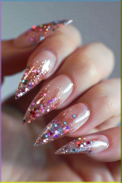 disco nails-με-στρας-για-τη-Πρωτοχρονιά-ιδέες-