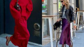 Σατέν Φούστες: Χριστουγεννιάτικα outfits για Λαμπερές Εμφανίσεις