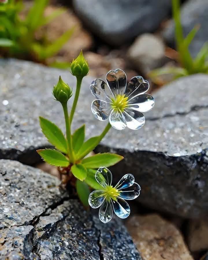 Grayi Diphylleia-το-λουλούδι-που-γίνεται-διάφανο-