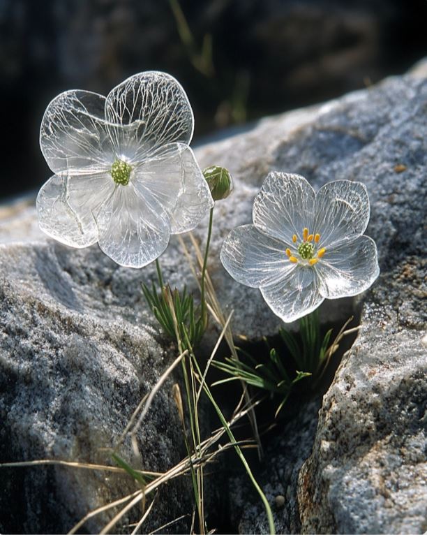 Grayi Diphylleia-το-λουλούδι-που-γίνεται-διάφανο-